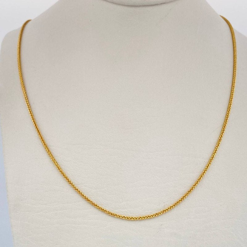 Cadena Franco 2.3gr / 50cm / Oro Amarillo +3 18K $