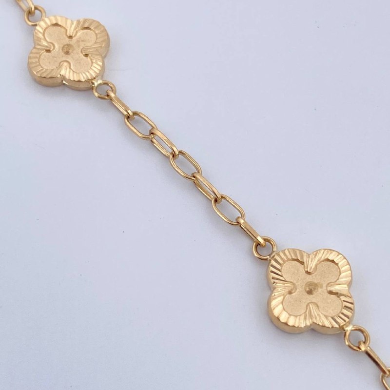 Pulso Trebol 3.9gr / 19cm / Oro 18K &