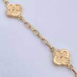 Pulso Trebol 3.9gr / 19cm / Oro 18K &