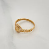 Anillo Cubano Corona 1.9 g / T5 3/4 Oro Amarillo 18K