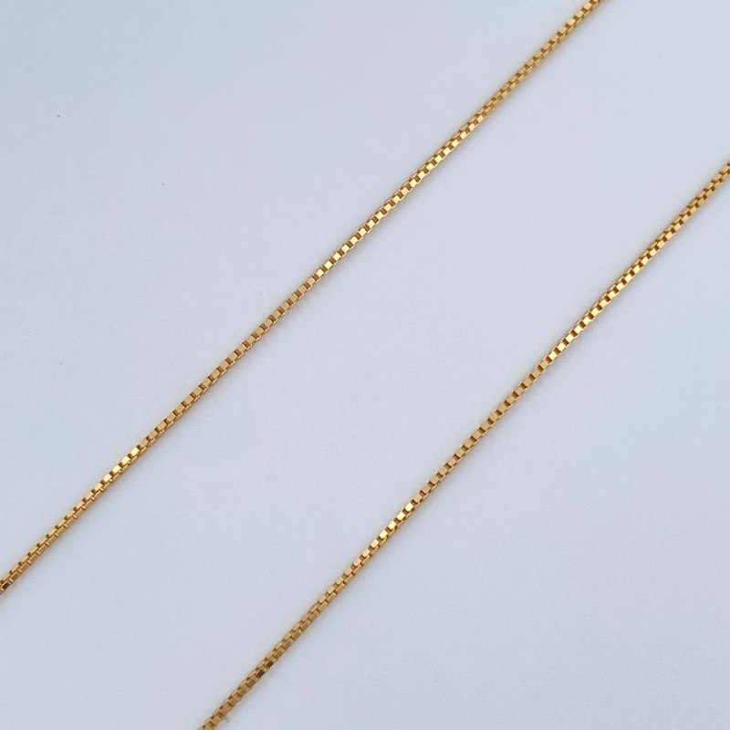 Set Cadena y Dije Veneciana + Oso 1.4gr / Oro Amarillo 18K (Oferta) $