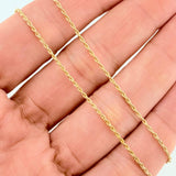 Set Cadena Lazo + Dije Ala / 1,15 gr / 45 cm Oro Amarillo 18K
