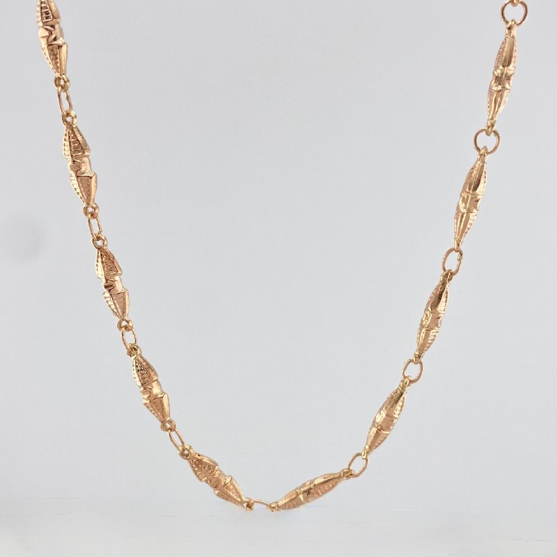 Cadena Rustica Dubai 15.3 g / 68.6 cm / 4.15 mm Oro Rosa 18K