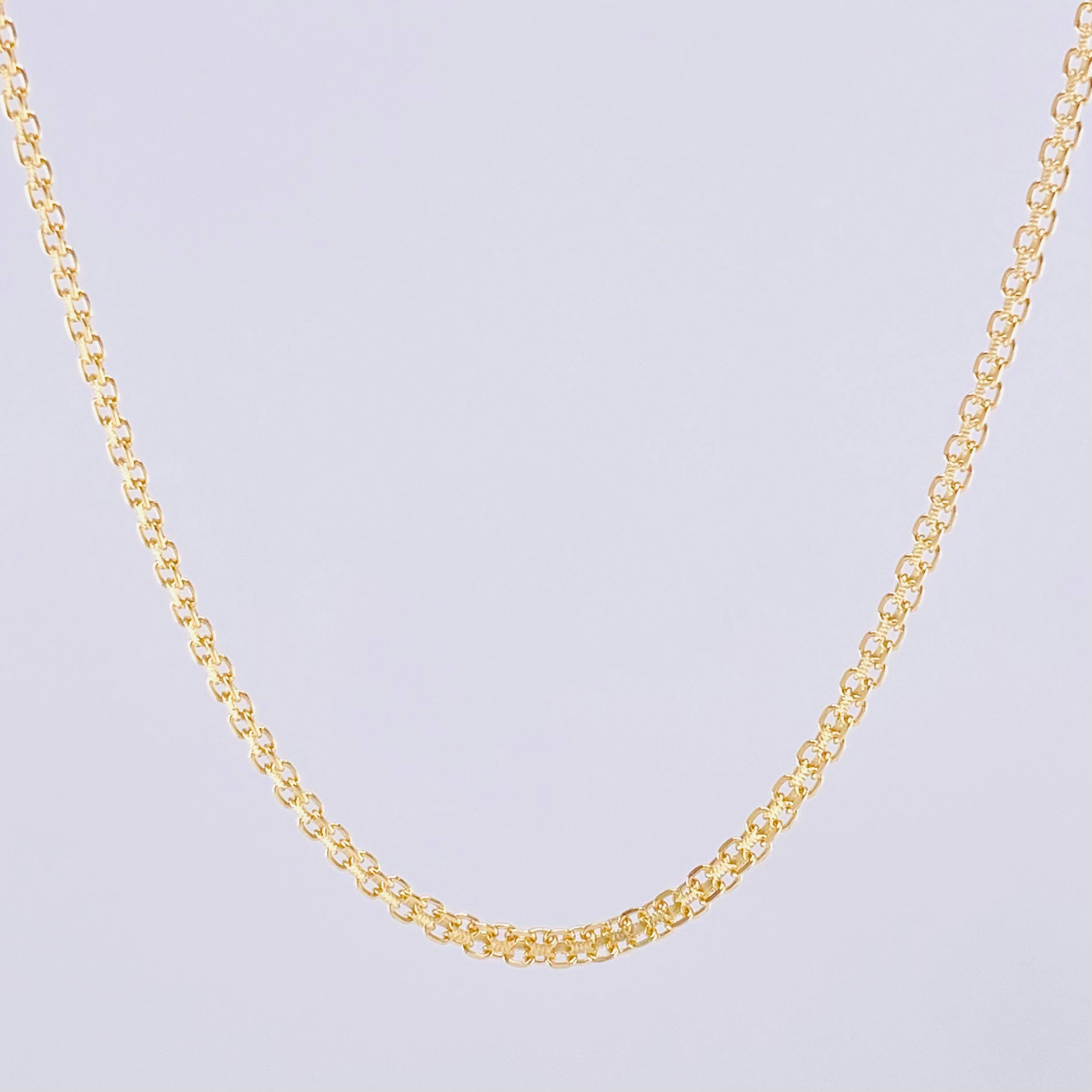 Cadena China 5.4g / 60cm / 2.2mm Oro Amarillo 18K