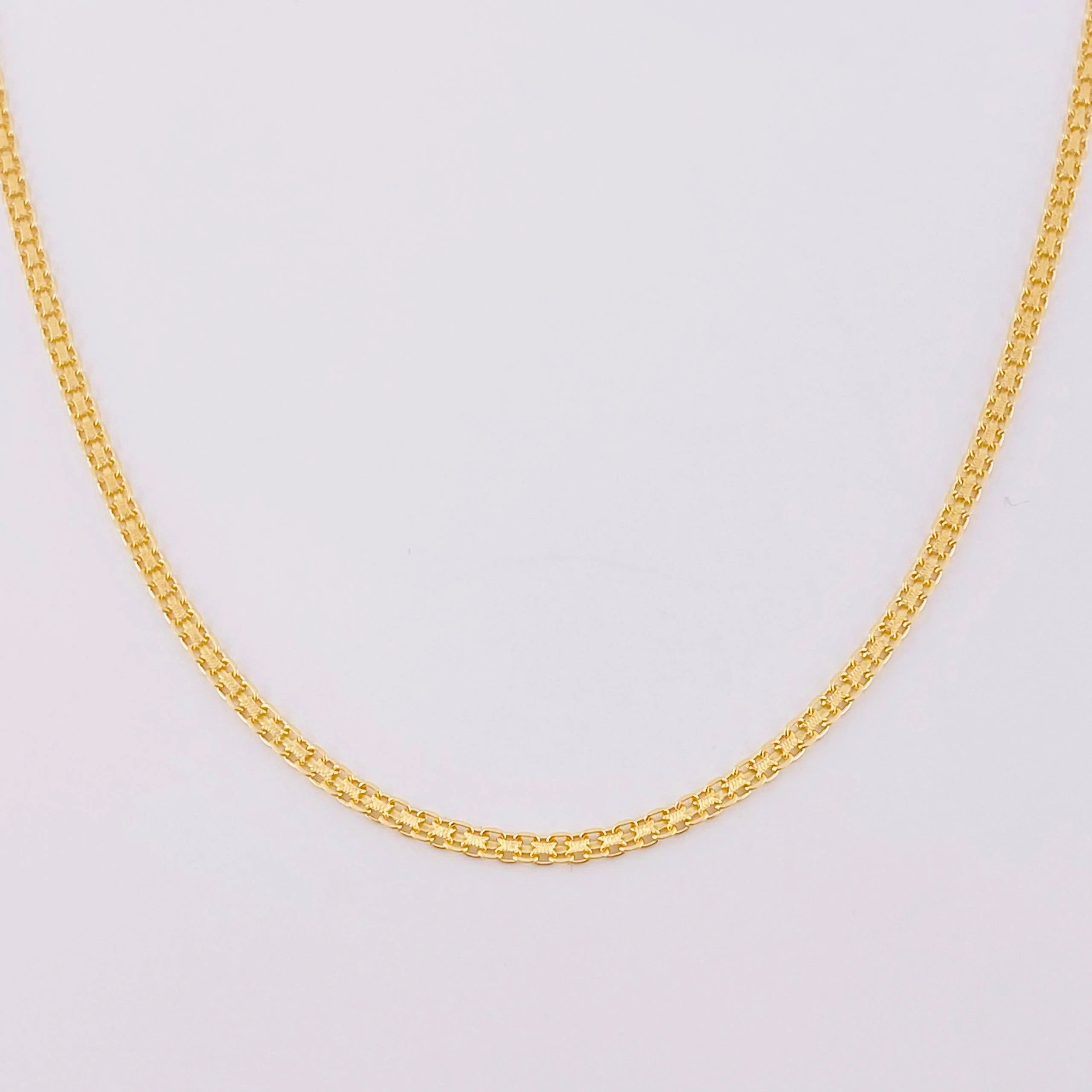 Cadena China 4.3g / 45cm / 2mm Oro Amarillo 18K
