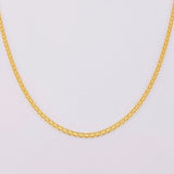 Cadena China 4.6g / 50cm / 2mm Oro Amarillo 18K