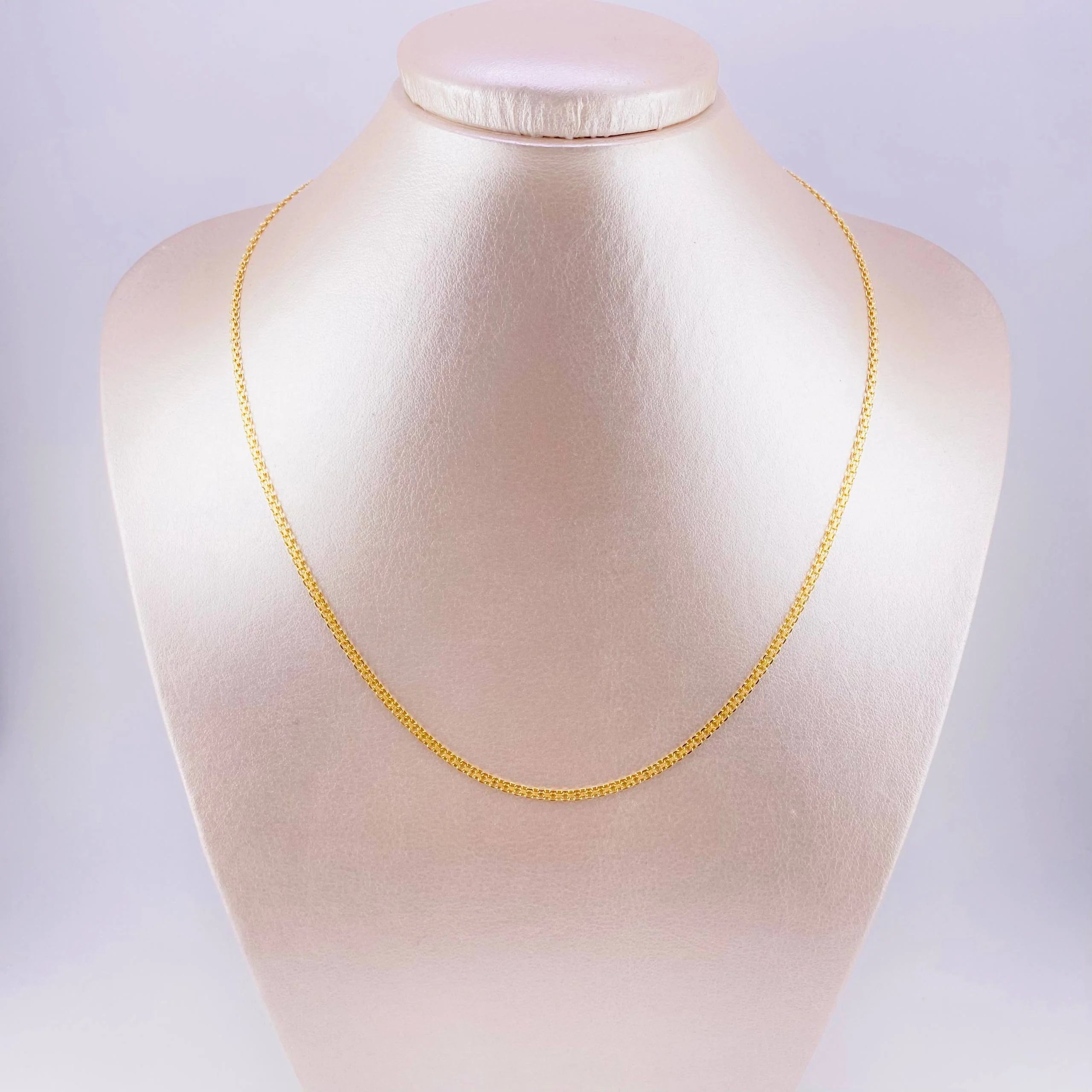Cadena China 4.6g / 50cm / 2mm Oro Amarillo 18K
