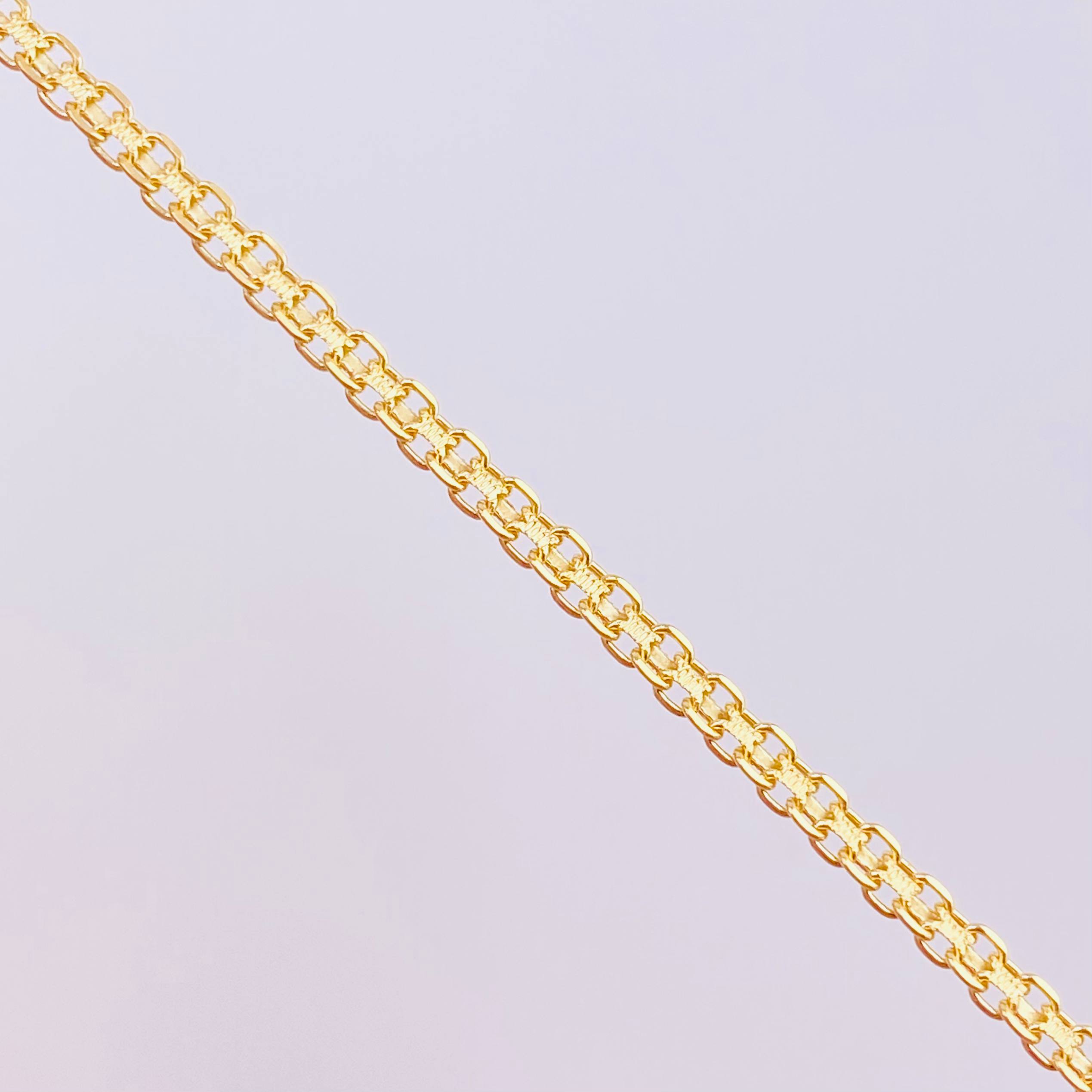 Cadena China 5.5g / 60cm / 2.2mm Oro Amarillo 18K