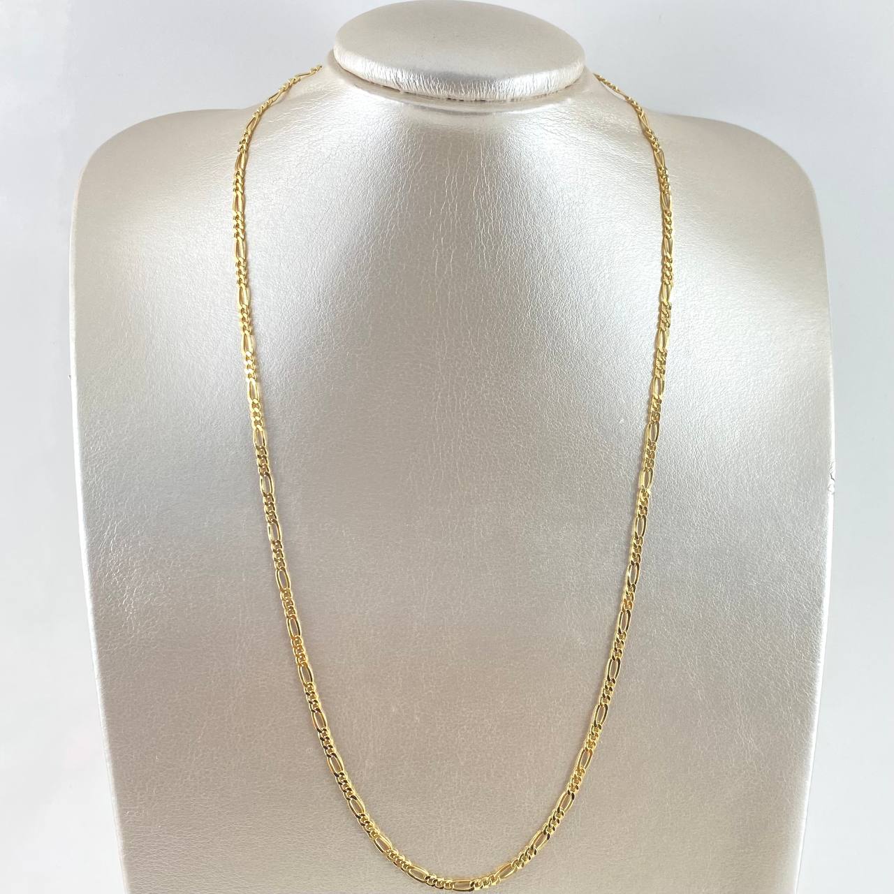 Cadena Figaro 3.6g / 60cm / 3.5mm Oro Amarillo 18K