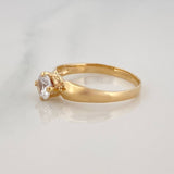 Anillo Solitario 1.75 g / T5 3/4 Oro Amarillo 18K