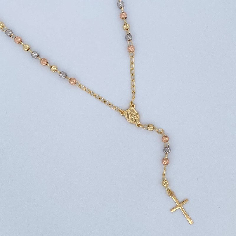 Rosario Virgen Milagrosa 5.85gr / 50.5cm / Tres Oros 18K &