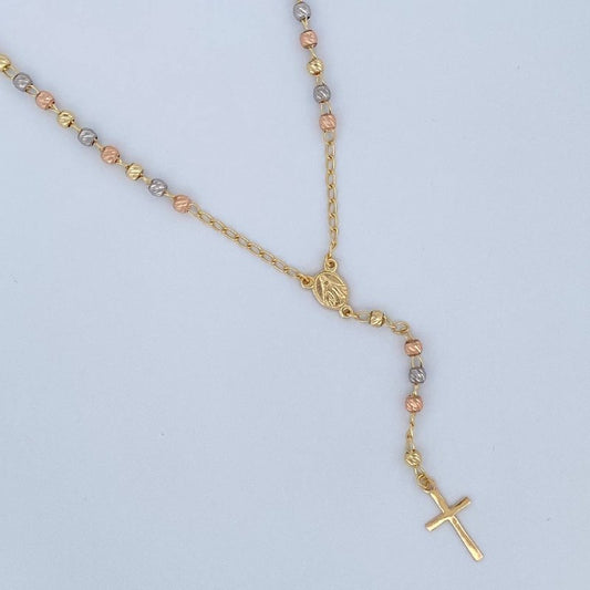 Rosario Virgen Milagrosa 5.9gr / 50.3cm / Tres Oros 18K &