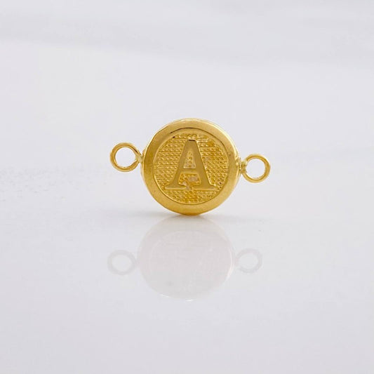 Herraje Circulo Letra A 0.4g / 1.5cm Oro Amarillo 18K