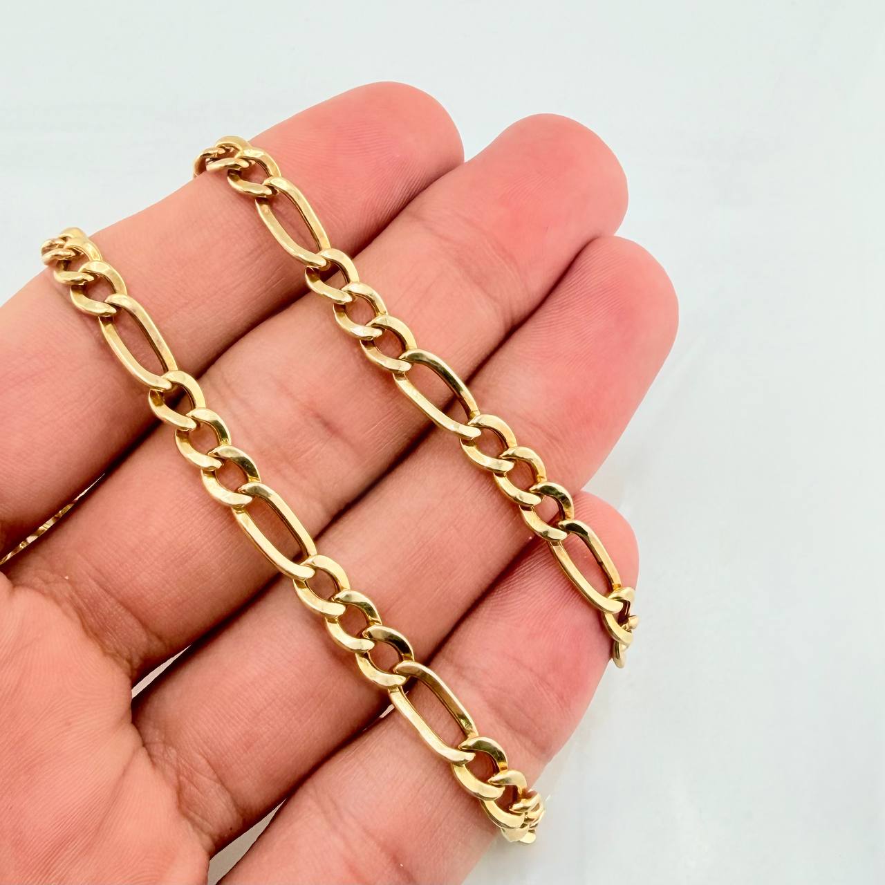 Cadena Figaro 17.45gr / 65cm / 5.6mm Oro Amarillo +1 18K ©