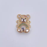 Herraje Oso 4.15gr / 2.2cm / Oro 18K &