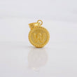 Dije Circulo Letra W 0.6g / 1.7cm Oro Amarillo 18K
