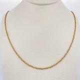 Cadena Veneciana Trenzada 3.15gr / 44.5cm / Oro Amarillo +3 18K $