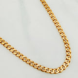Cadena Cubana 15.85 g / 61.5 cm / 4.4 mm Oro Amarillo 18K