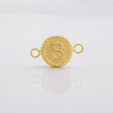 Herraje Circulo Letra S 0.6g / 1.7cm Oro Amarillo 18K