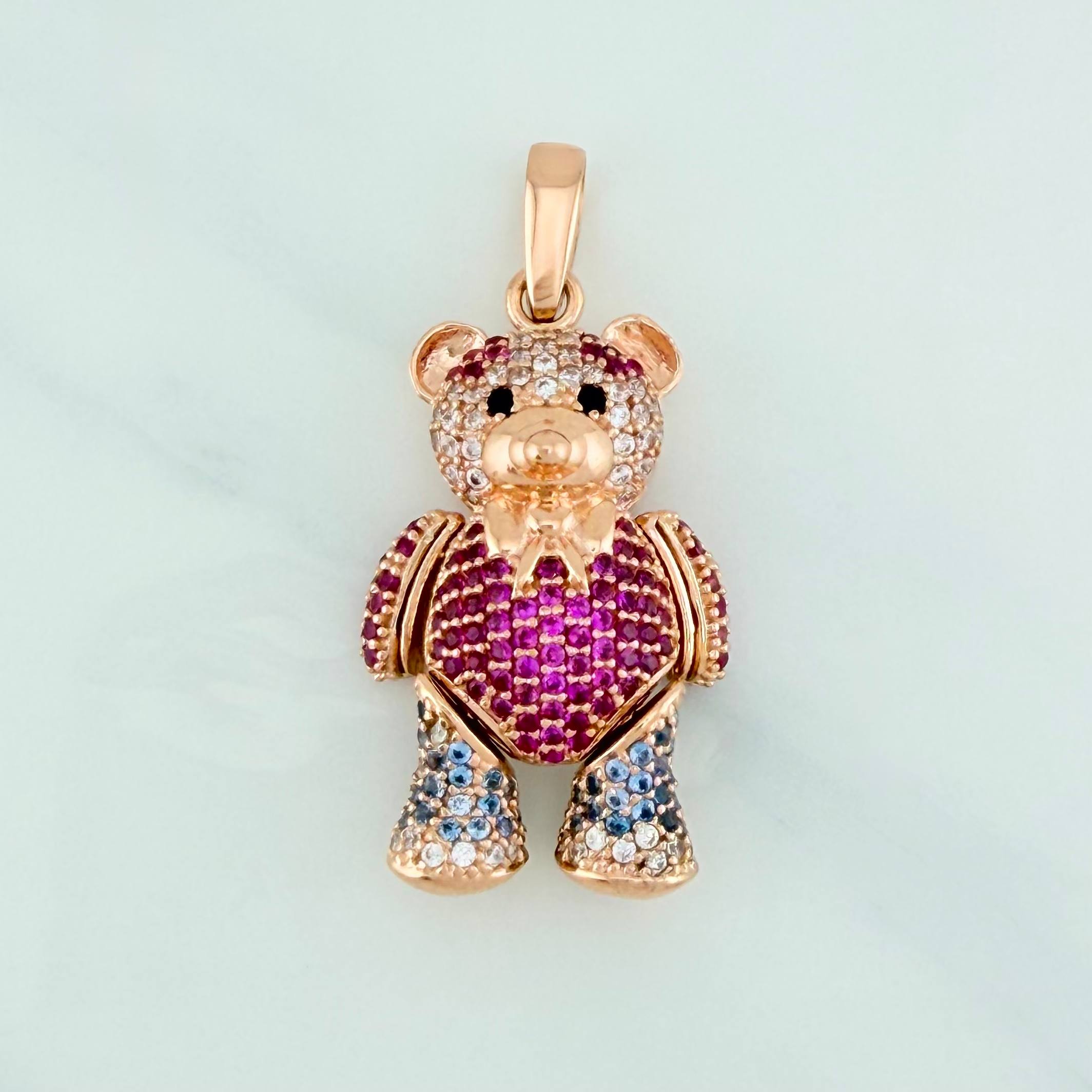 Dije Oso Articulado 11.25 g / 4.1 cm Oro Rosa 18K
