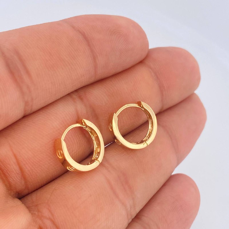 Candongas Tornillo 2.8gr / 1.3cm / Oro Amarillo 18K $