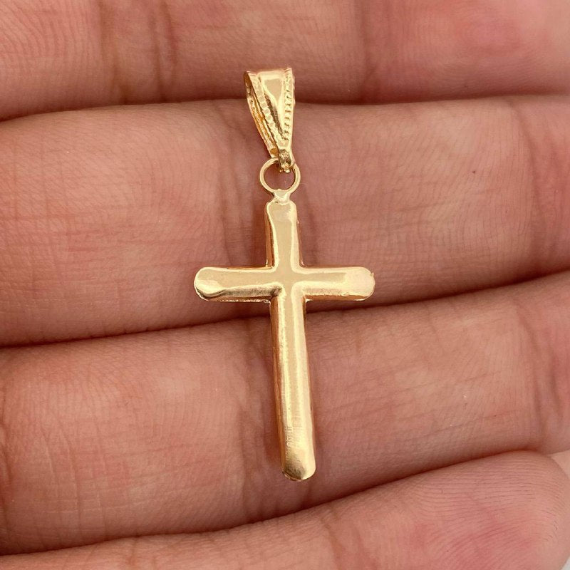 Dije Cruz 0.7gr / 2.9cm / Oro Amarillo 18K &