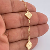 Pulso Trebol 3.9gr / 19cm / Oro 18K &