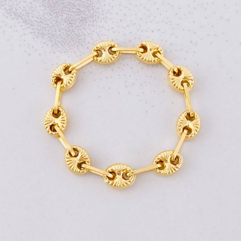 Anillo GC Diamantado 1.05g / T13 1/4 Oro Amarillo 18K