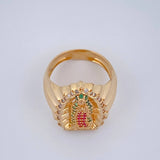Anillo Virgen Guadalupe 7.25gr / T6 1/4 / Oro Amarillo 18K $