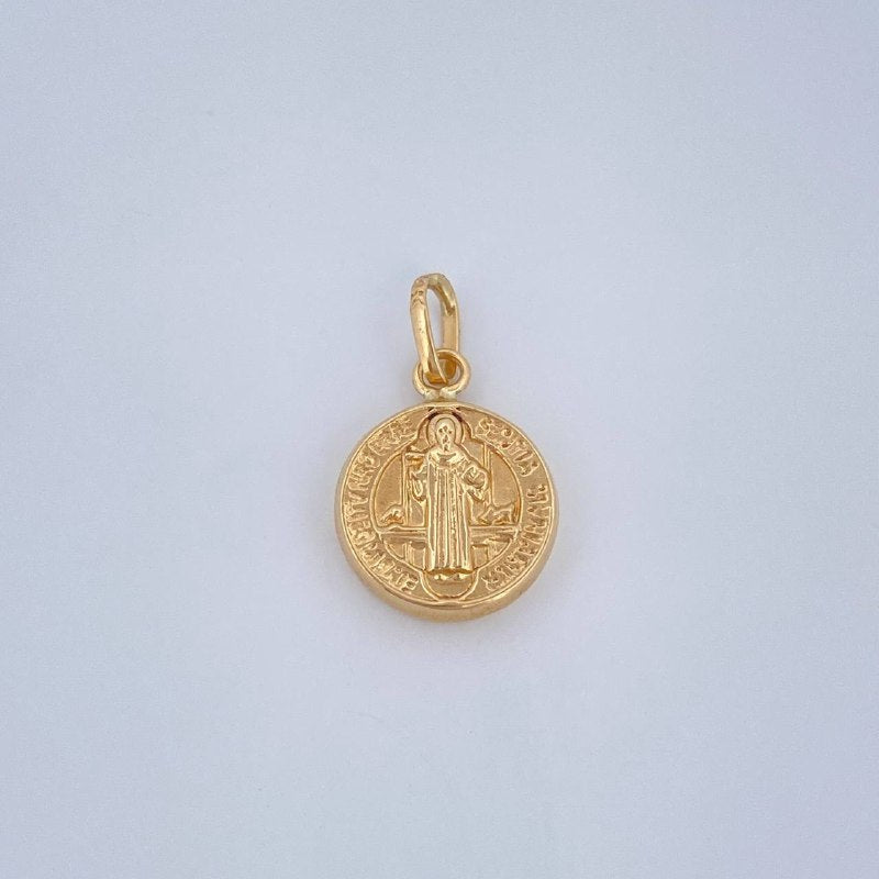 Dije San Benito 0.55gr / 1.7cm / Oro Amarillo 18K &