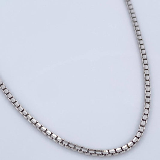 Cadena Veneciana 14.35gr / 60.5cm / Oro Blanco +3 18K &