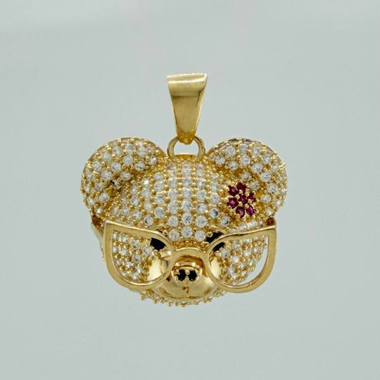 Dije Rostro Oso 9.25 g / 2.9 cm Oro Amarillo 18K