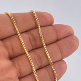 Cadena Veneciana 12.65gr / 50cm / Dos Oros Amarillo Blanco +3 18K $