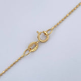 Set Cadena y Dije Militar + Libelula 1.7gr / Oro Amarillo 18K (Oferta) $