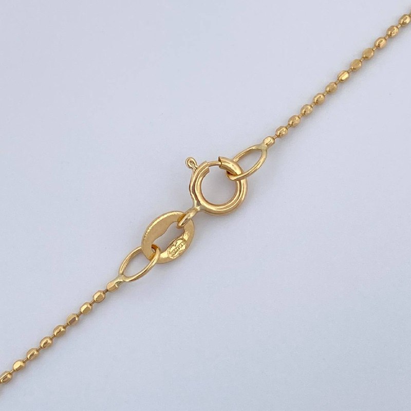 Set Cadena y Dije Militar + Corona Rx 1.8gr / Oro Amarillo 18K (Oferta) $