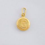 Dije Circulo Letra E 0.4g / 1.6cm Oro Amarillo 18K