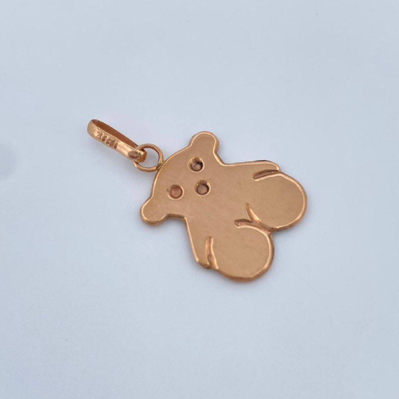 Dije Oso 1gr / 2.7cm / Oro Rosa 18K &