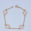 Pulso Trebol 3.6gr / 18.3cm / Oro 18K &