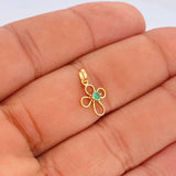 Dije Silueta Cruz Lagrima 0.5gr / 1.6cm / Oro Amarillo 18K &