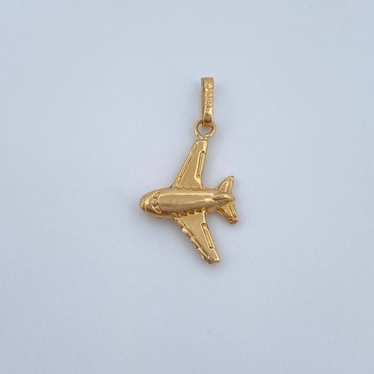 Dije Avion 0.55gr / 2.4cm / Oro Amarillo 18K &
