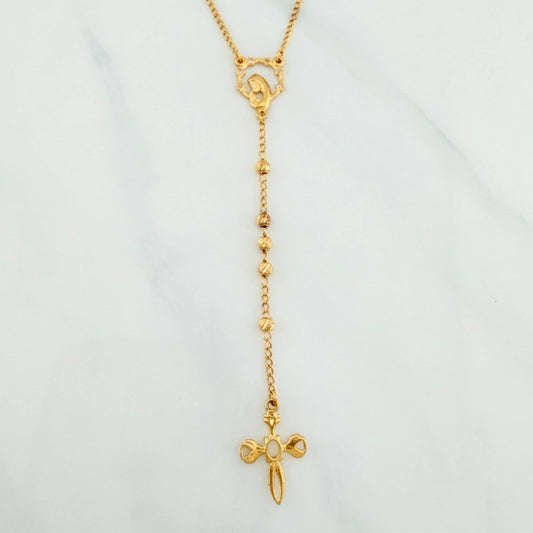 Rosario Virgen Milagrosa 8.1 g / 60 cm / 3 mm Oro Amarillo 18K
