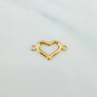 Herraje Silueta Corazón 0.95 g / 2.3 cm Oro Amarillo 18K