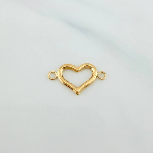 Herraje Silueta Corazón 0.95 g / 2.3 cm Oro Amarillo 18K