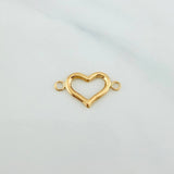 Herraje Silueta Corazón 0.95 g / 2.3 cm Oro Amarillo 18K