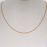 Cadena Singapur 0.8gr / 39.8cm / Oro Amarillo +3 18K &