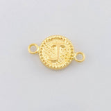 Herraje Circulo Letra J 0.55g / 1.6cm Oro Amarillo 18K