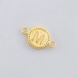 Herraje Circulo Letra M 0.6g / 1.7cm Oro Amarillo 18K