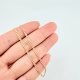 Cadena Cubana 1.7 g / 45 cm / 2 mm Oro Amarillo 18K