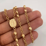 Rosario Milagrosa 12.35 g / 38.5 cm / 4 mm Oro Amarillo 18K