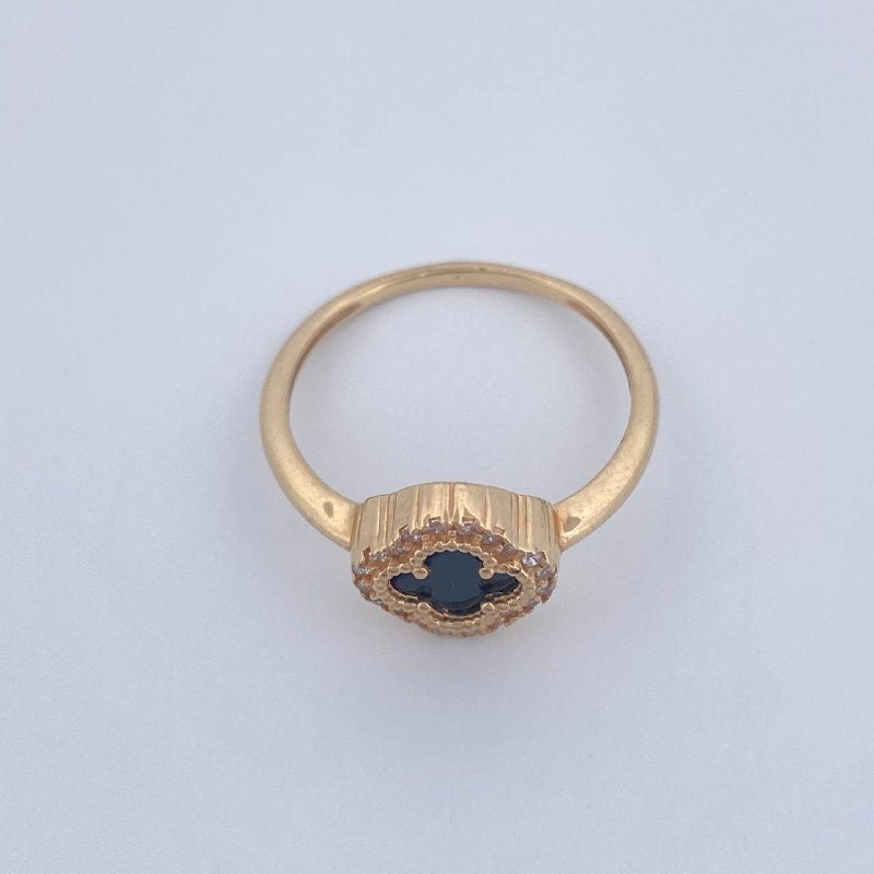 Anillo Trebol 2.75gr / T7 3/4 / Oro Amarillo Nac.Esp. 18K &